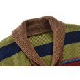 thumbnail image 2 of Suéter de solapa de color a juego para hombre de invierno, abrigo de moda, suéter casual delgado para hombre, 2 of 4
