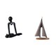 thumbnail image 1 of Escultura de pensador abstracto, figura de , estatua decorativa, adorno para dormitorio, estantería, armario, chimenea, habitación, escritorio., 1 of 8