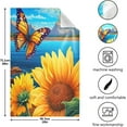 thumbnail image 3 of 6 Pack Sunflower Butterfly Kitchen Towels Highly Absorbent, Super Soft Dishcloths 18 x 28 Inches Reusable Quick Drying Tea Towels Set for Home,Kitchen Decor Wash cloth, 3 of 7