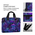 thumbnail image 4 of FORMRS 16" Laptop Bag Carrying Sleeve Case with Handle Travel Shoulder Briefcase, Purple Mushrooms Pattern, 4 of 8