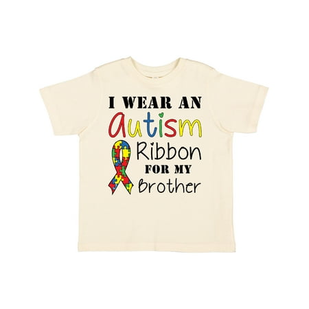 

Inktastic I Wear an Autism Ribbon for My Brother Gift Toddler Boy or Toddler Girl T-Shirt