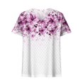 thumbnail image 7 of YOIAVAIOY Women's V Neck Short Sleeve T Shirts Lightweight Floral Printed Blouses Summer Casual Loose Dressy Outfits Multicolor M, 7 of 7