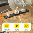 thumbnail image 4 of Casacomoda 53″ L-Shaped Desk with Power Outlets & USB, 4 Drawers and Hooks, Reversible Corner Computer Desk for Home Office / Gaming, 4 of 8