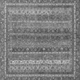 thumbnail image 1 of Ahgly Company Indoor Square Abstract Gray Modern Area Rugs, 6' Square, 1 of 4