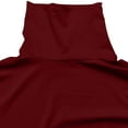 thumbnail image 4 of XFLWAM Women's Ribbed Knit Turtle Neck Lettuce Trim Thumb Hole Long Sleeve Bodysuit Leotard Top Wine Red L, 4 of 6