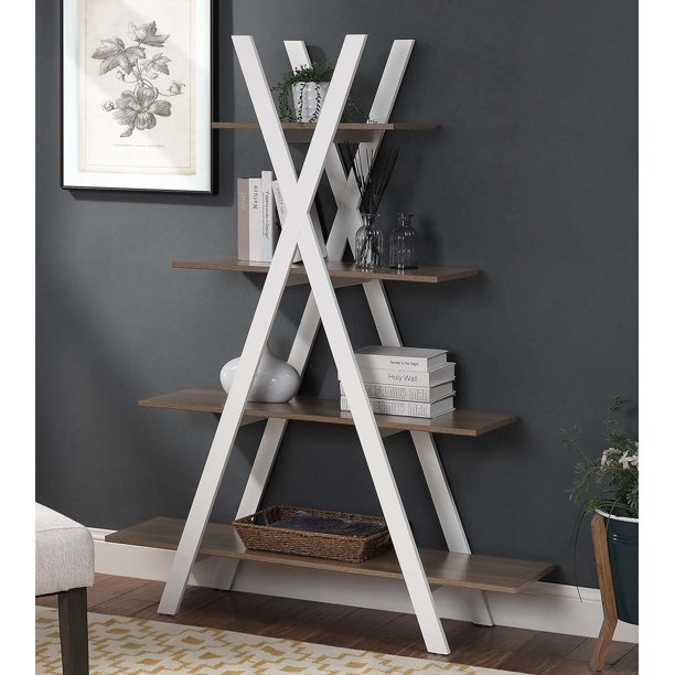 Convenience Concepts Oxford A Frame Bookshelf Multiple Finishes