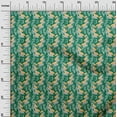 thumbnail image 3 of oneOone Cotton Silk Green Fabric Abstracts Craft Projects Decor Fabric Printed By The Yard 42 Inch Wide, 3 of 6