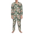 thumbnail image 3 of Sikiie Palm Trees and Tropical Mens Pajama Set, Soft Warm Long Sleeve Sleepwear, Cozy Button-Down Pjs for Men-X-Large, 3 of 7