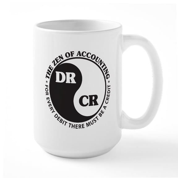 CafePress - Zen Of Accounting Mugs - 15 oz Ceramic Large White Novelty Mug