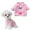 Pink, variant on STHRGFHY Soft Winter Dog Sweater,Pet Clothing for Autumn and Winter,Dog Sweater with Pink Hearts and Blue Paw Prints,Includes A Leash,Dog Sweater for small dog,Warm Fleece Pullover(Pink L)