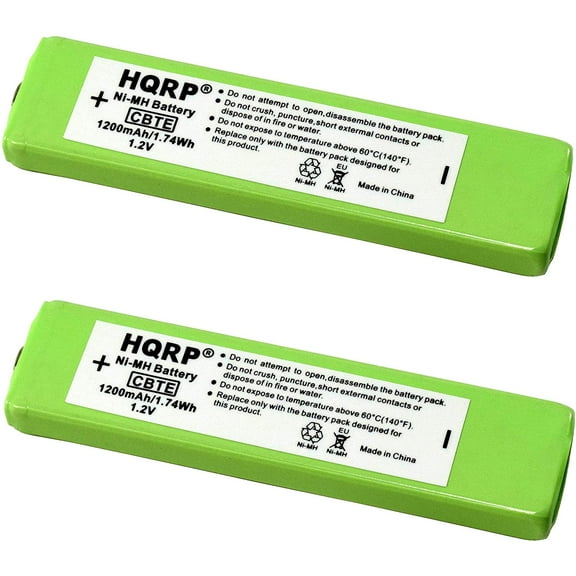HQRP 2-Pack Battery for Panasonic HHF-1PSC RP-BP140H RP-BP61 RP-BP61PY SL-CT730 SL-CT830 SL-J905 SL-J910
