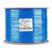NewYork Cables Cat6a Riser Bulk Ethernet Cable 1000ft (CMR) 100% Solid Bare Copper 750Mhz 23AWG UTP Blue