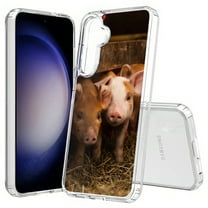 TalkingCase Slim Fit Phone Case Compatible for Samsung Galaxy S25(Not S25  Plus/Ultra), Shy Pig Print, Lightweight,Flexible, USA Print