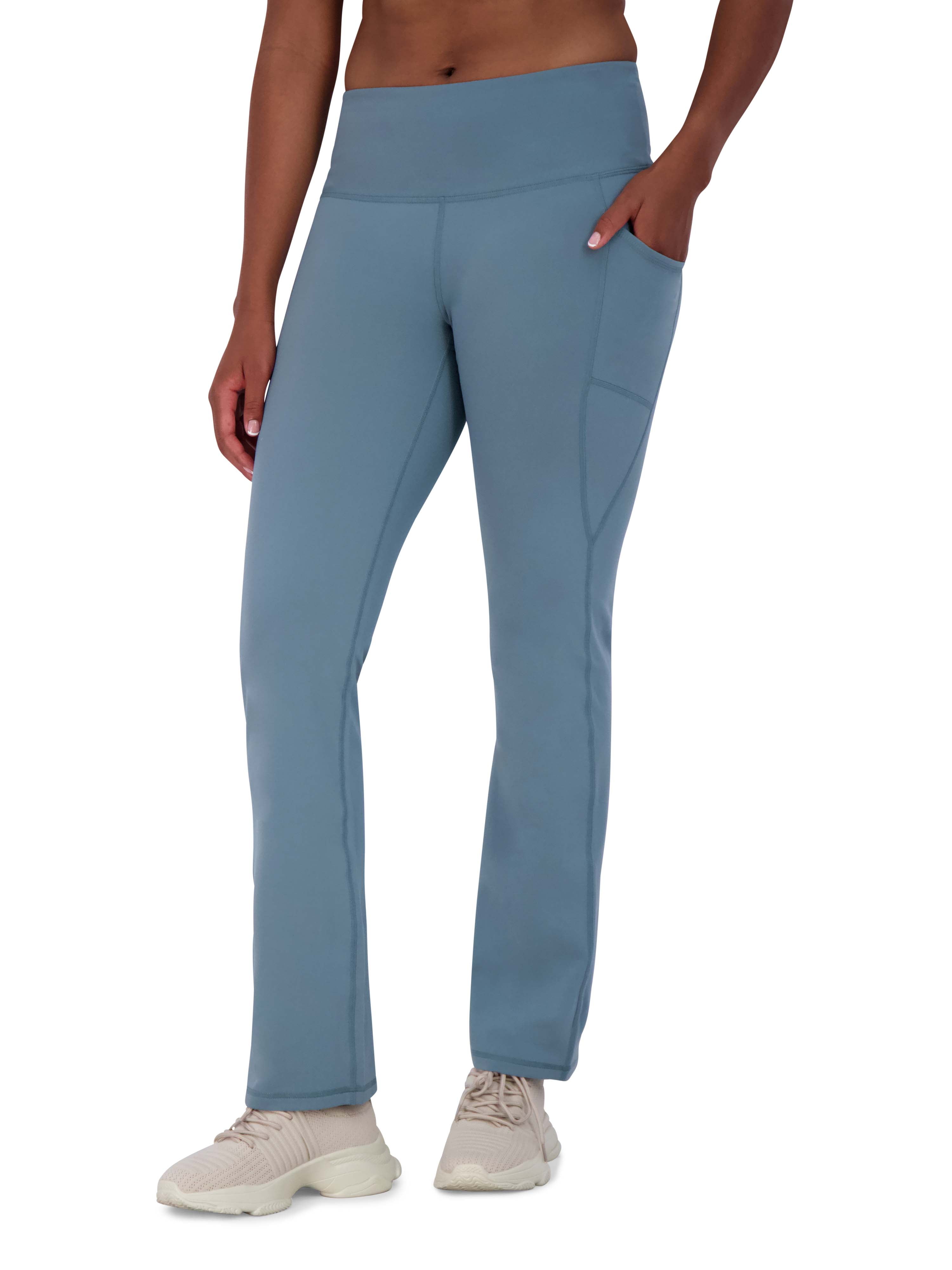 mi Alboroto prima Reebok Women's Everyday High Waist Flair Bottom Yoga Pants with Pockets and  31" Inseam - Walmart.com