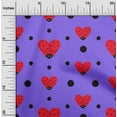 thumbnail image 2 of oneOone Velvet Medium Purple Fabric Kawai Sewing Craft Projects Fabric Prints By Yard 58 Inch Wide, 2 of 5