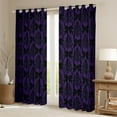 thumbnail image 2 of jejeloiu Vintage Baroque Floral Blackout Curtains Set of 2 (52x84 Each),Kawaii Girl Bowtie Window Curtains,Purple Black Curtains and Drapes For Kids,Breathable Home Decor, 2 of 6