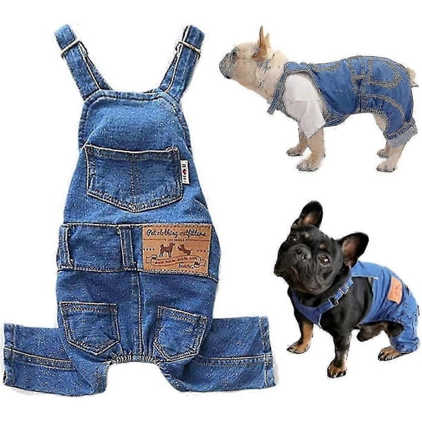 Camisetas para perros, ropa de mezclilla, monos vaqueros para mascotas, chaqueta vaquera para cachorros, disfraces cómodos.