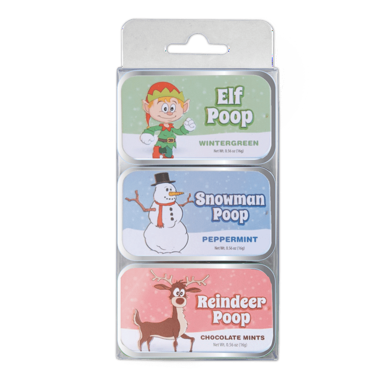 The Holiday Aisle® Christmas Poop Mints Tins Christmas Stocking