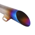 thumbnail image 4 of Stainless Steel Universal Motorcycle Exhaust Muffler Pipe Tip Blue, 4 of 9