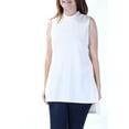 thumbnail image 3 of Alfani Womens Textured Hi-Low Pullover Blouse, Off-White, X-Large, 3 of 4