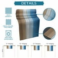 thumbnail image 7 of Ombre Blue Brown Wood Table Runners 120 Inches Long, Cotton Linen Fabric Table Runner Dresser Scarf, Gradient Country Rustic Grain Tablerunner for Party/Kitchen/Dinner/Wedding Decor 13''x120'', 7 of 7