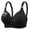Black, variant on Cute Push Up Bralettes for Women Plus Size Full Coverage Wireless Bras Underwear Soft Ruched Support T-Shirt Bra, 42/95BC Beige