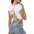 thumbnail image 6 of HDE Women's Metallic Mesh Evening Bag Braid Knotted Shoulder Purse Gold, 6 of 6