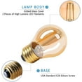 thumbnail image 2 of PANLAVIE Vintage Edison LED Bulbs, Ultra Warm Light Filament Bulb, 25W Equal, Dimmable, 6-Pack, 2 of 7