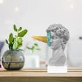thumbnail image 5 of Ice Cream Smashing David Statue European Modern Simple David Head Bust Statue Bedroom Living Room Porch Desktop Decor A, 5 of 5