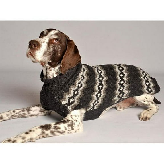 Chilly Dog Grey Diamonds Dog Sweater, Small