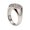 Silver, variant on Men Stainless Steel CZ Spiderweb Punk Signet Thumb Ring Black Size 9