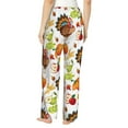 thumbnail image 3 of Daiia Thanksgiving Turkey Women's Sleep Pant with Pockets and Drawstring,Pajama Pants-Small, 3 of 9