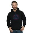 thumbnail image 2 of Harry Potter Mens Neon Deathly Hallows Hoodie, 2 of 5