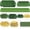 50pcs Green &Gold, variant on 50 Pieces 10 Kinds Artificial Palm Leaves Golden Tropical Leaves with Stems Jungle Leaves Decorations for Hawaiian Luau Party Beach Baby Shower Wedding Birthday