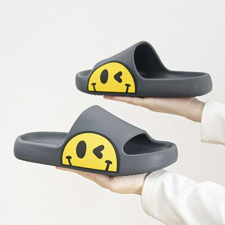 

CoCopeaunt Summer Slippers Soft Bottom Beach Slides Home Indoor Shoes Thick Platform Women Sandals Men Slippers Family Flip Flops