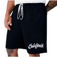 thumbnail image 1 of Mens Casual Shorts Lace-Up Elástico Cintura Bolsillo Ejercicio Fitness Hogar Pantalones de Media Longitud para Diario, 1 of 5