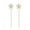 Gold, variant on Long Wire Tassel Thread Chain Luxury Flower Pendants Drop Earrings Earings Hanging Jewelry Straight Womens