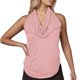thumbnail image 3 of Camisas holgadas,Vestido informal sin mangas con cuello en V para mujer, mezcla de poliéster, ligero y cómodo, ideal para el hogar, sopatenor, 3 of 9