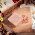 thumbnail image 3 of 1 Set Wooden Rubber Stamp Skull Flower Decorative Wood Stamps Vintage Wood Mounted Rubber Stamps for Card Making DIY Art Crafts Scrapbooking Journal Diary Letter Planner, 3 of 6