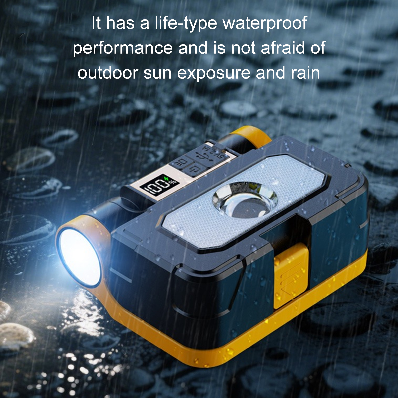 Solars Rechargeable Camping Torches Waterproofed Emergencies Outdoor Light for Camping Survival Gears