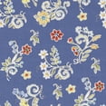 thumbnail image 4 of David Textiles Morning Bloom Ditsi Blue Cotton 1 Yard Fabric Cut, 4 of 7
