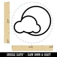 thumbnail image 2 of Partly Cloudy Weather Self-Inking Rubber Stamp Ink Stamper - Black Ink - Mini 1/2 Inch, 2 of 7