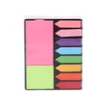 thumbnail image 2 of Juego de notas adhesivas, paquete de notas adhesivas de colores, blocs de notas rectangulares y banderines con índices y pestañas de índice de colores fluorescentes, 2 of 4
