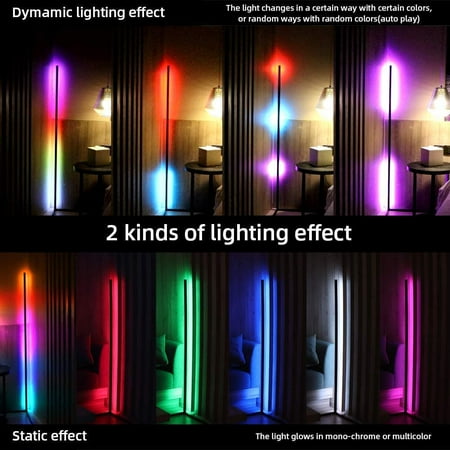 Dimming Black White Floor Lamp Modern Rgb Remote Led Lamps Standing Simple Corner Light Hight 140cm 55in Canada Dimming Black White Floor Lamp Modern, Dimming Black White Floor Lamp Modern Rgb Remote Led