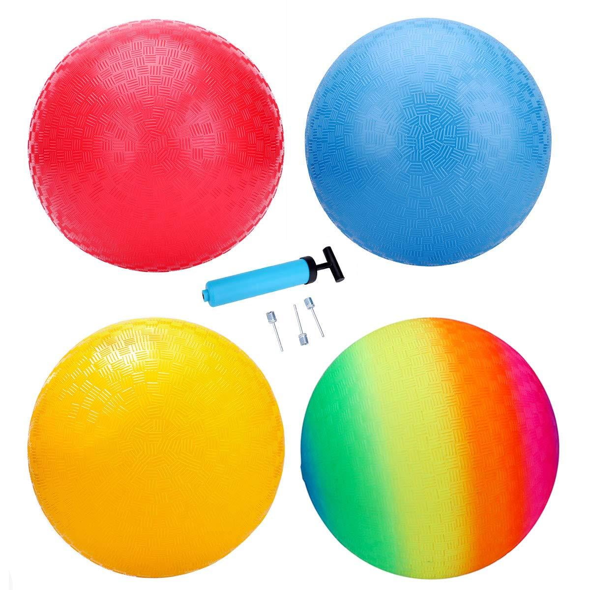 EVERICH TOY Playground Balls 8.5 Inches Dodgeball (Set of 4) Kickball