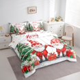 thumbnail image 3 of Manfei Merry Christmas 7-Piece Bedding Comforter Set,Red Xmas Gnome King Bedding Sets,Happy New Year Bed Sheets For Boys Girls,Breathable Home Decor Reversible, 3 of 8