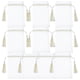 thumbnail image 2 of Bolsas de Organza transparentes con cordón y borlas, bolsas de Organza vacías para joyería y manualidades, exquisitos recuerdos de fiesta, 10 Uds., 2 of 6