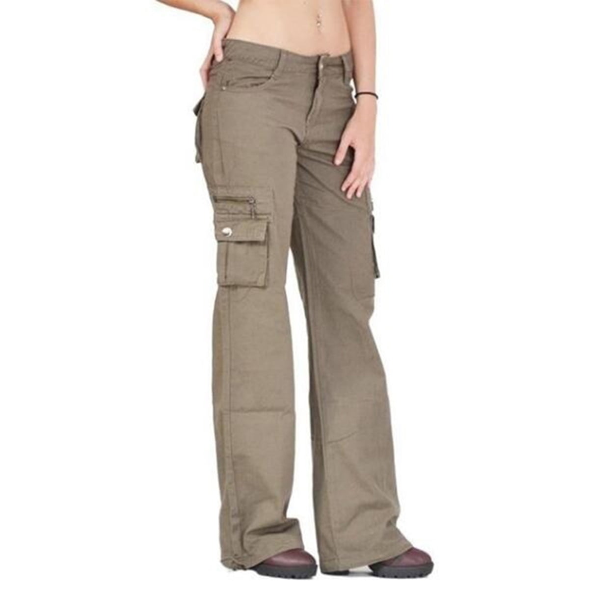 cargo trousers womens grey