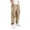 00#Light Yellow503, variant on Lullu Boys Casual Cargo Pants Elastic Waist Drawstring Hiking Pants, Sizes 5-16