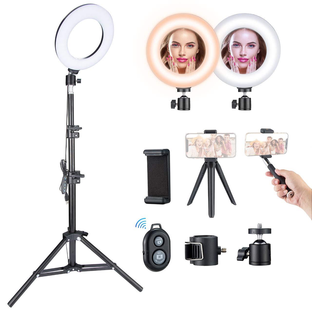 VicTsing Ring Light Kit 6.3" with 5 Modes & 5 Brightness, 3000K6500K